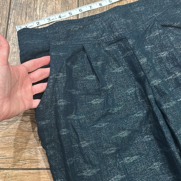 Free People Navy Sparkle Pants Women’s medium Pleated - Picture 2 of 6